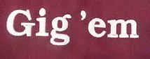 Maroon Gig'em Apron