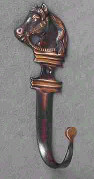Bronze Horse Head Hook