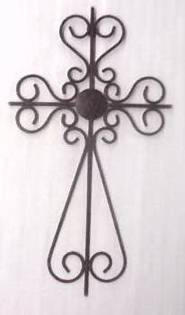 antique white cross