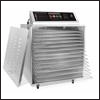 Digital Touch Screen Food Dehydrator w/ Stainless Steel Shelves 