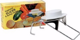 Feemster's Famous Vegetable Slicer and Safety Holder