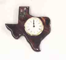Texas Bezel Clock with Bluebonnet Emblem