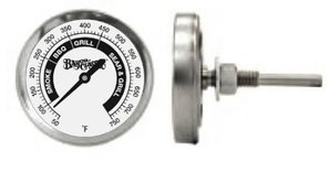 Stainless BBQ Smoker Grill Temperature Gauge Clam Shell