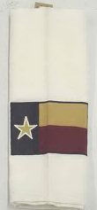 White Dish Towel with Texas Flag