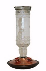 Antique-Bottle Hummingbird Bird Feeder