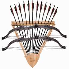 2-Bow, 12 Arrows Wall Rack