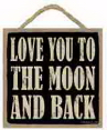 Moon and Back Sign