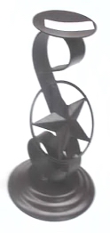 Wrought Iron Curtain Rod Holder