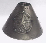 Small Tin Lamp Shade with Punched Holes