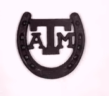 Wrought Iron Aggie Horseshoe