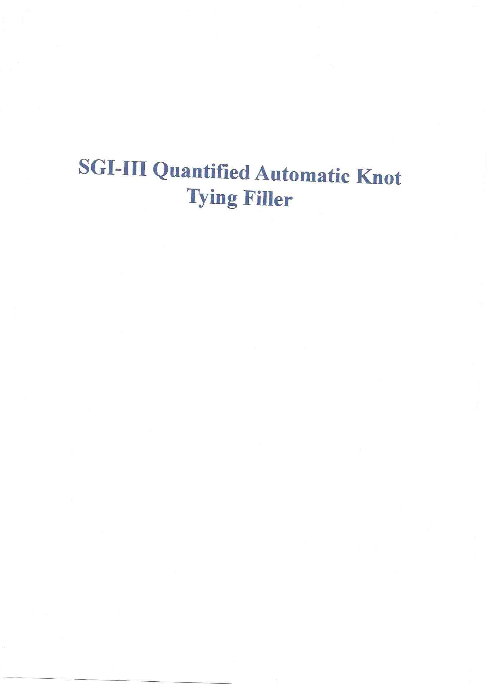 120 L. Pneumatic Sausage Stuffer Manual