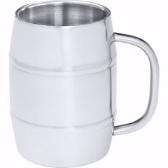 34oz SS Beer Barrel Shaped Mug 34oz SS Beer Barrel Shaped Mug