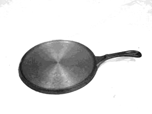 Round 10 Inch Cast Iron Griddle