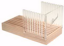 Deluxe Acrylic Bread Slicer with Crumb Catcher