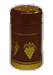 Burgundy/Gold Grapes PVC Shrink Capsules