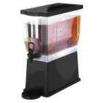 Black Plastic 3 Gallon Beverage Dispenser