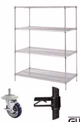 Chrome 18 x 48 Shelving Kit