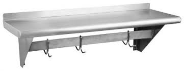 14 x 36 Wall Shelf W/Pot Rack