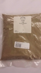 Black Pepper Fine Grind 1 lb.-sausage making spices