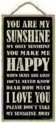 You Are My Sunshine Sign You Are My Sunshine Sign