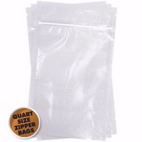  Zipper Seal Vacuum Bags 8x12 in. - Quart (50 ct.)
