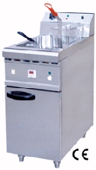Floor Type Electric Fryer 1-Tank & 2 Baskets