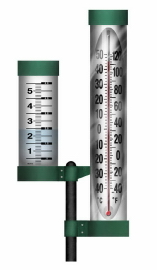 Thermometer & Rain Gauge 