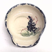 Crock Spoon Rest with Blue Bonnet