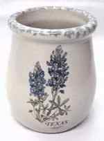 Utensil Crock Stoneware Kitchen Holder