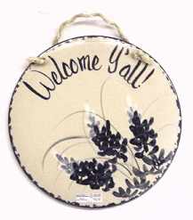 Welcome Ya'll Crock Sign