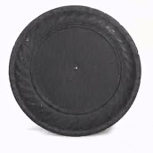 6-Inch Diameter Black Decorative Flue Stop
