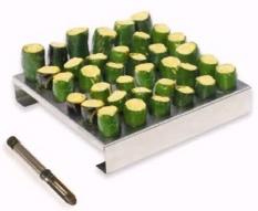 Stainless Steel Jalapeno Rack w/ Corer