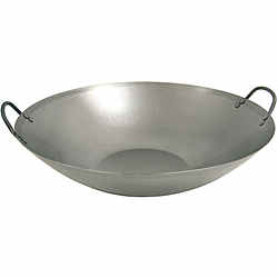 Flat Bottom Steel Wok