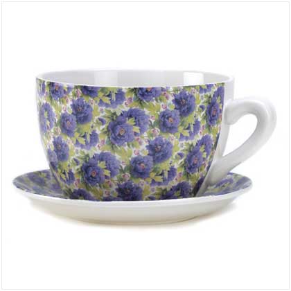 Lavender Rose Planter Teacup