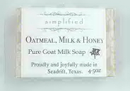 Oatmeal, Milk & Honey Pure Goat Milk Bar Soap