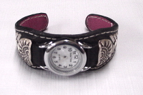 Navajo Leather Watch Bracelet