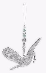 Hanging Dove With Cross