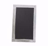 Gray Zinc Vertical Hanging Chalkboard