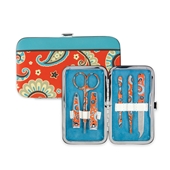 Manicure Set-Coral/Brown