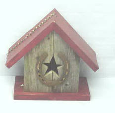 Star Wood Bird House