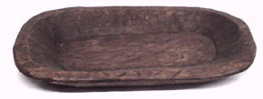 Oval Wooden Bowl