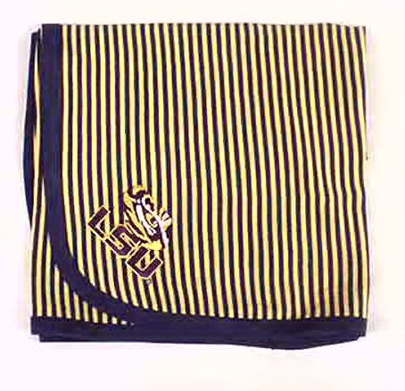 LSU Striped Blanket LSU Striped Blanket