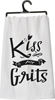 Kiss My Grits Dish Towel