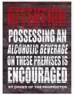 Sign-Alcohol Encouraged