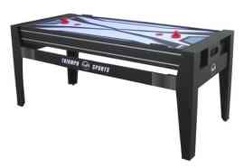 72 in. 4-in-1 Rotating Air Powered Hockey Table 