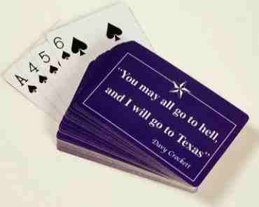 Davy Crockett Playing Cards
