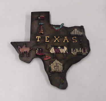 Texas Map Wall Plaque