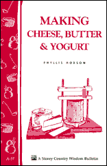 making cheese, butter and yogurt