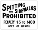 Spitting on Sidewalks