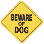 Crossing Sign Beware of Dog